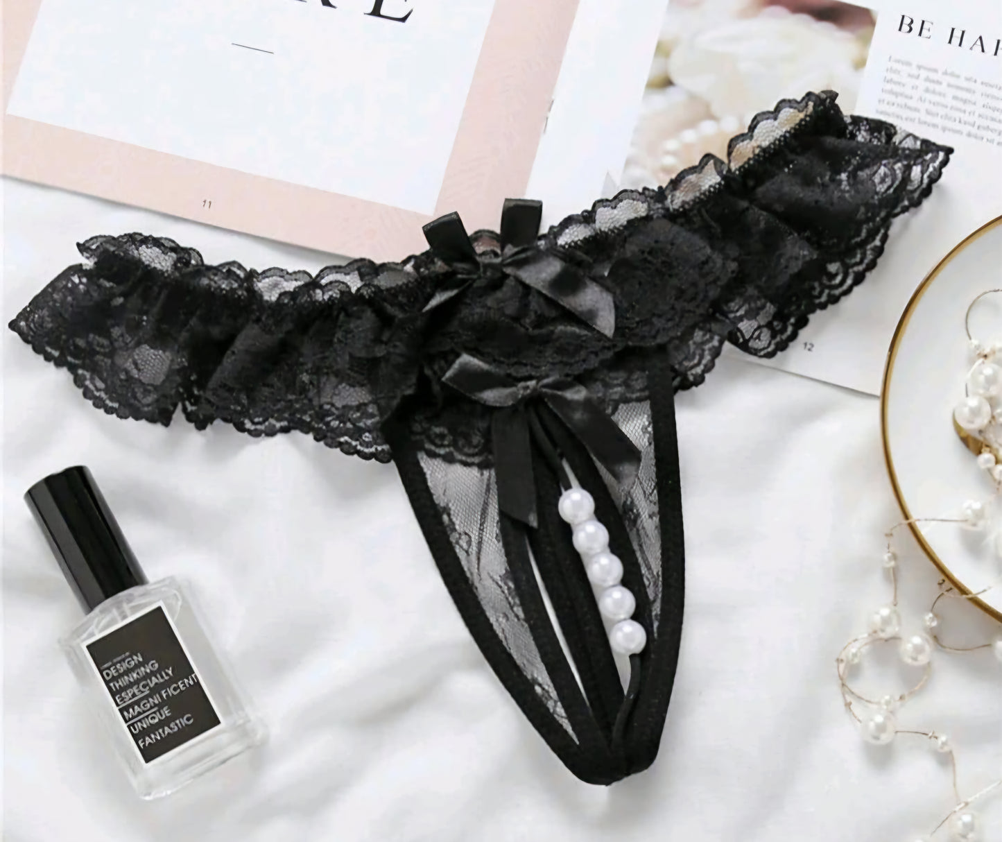 Front pearled thrilliy G string image 4