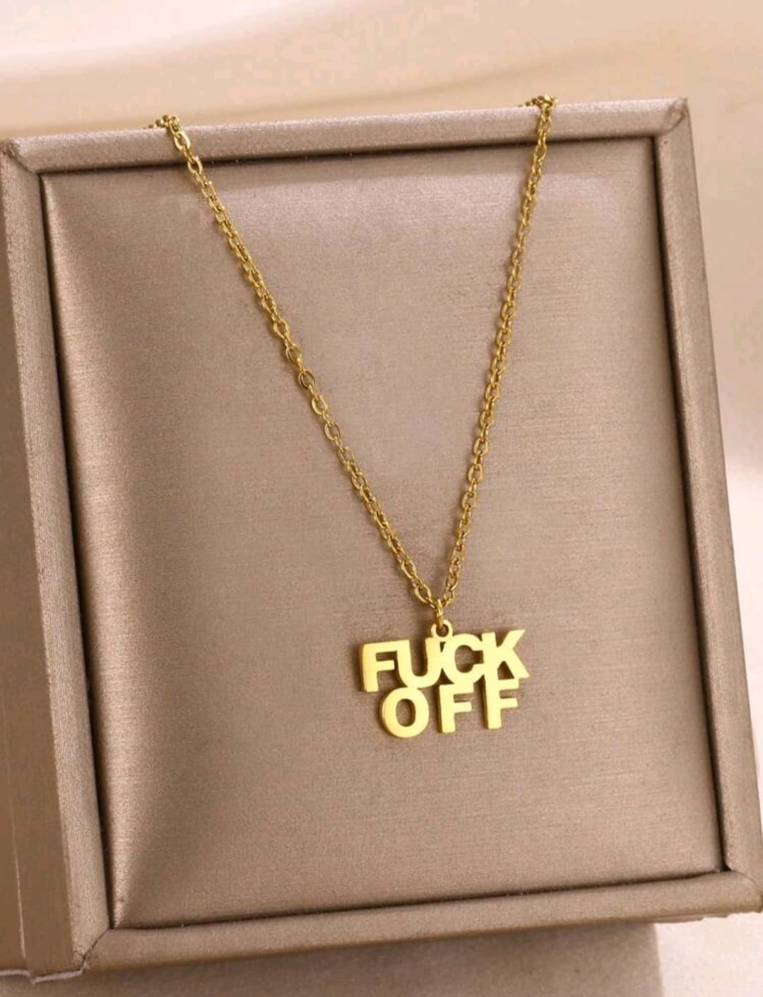 Gold plated necklace image 0