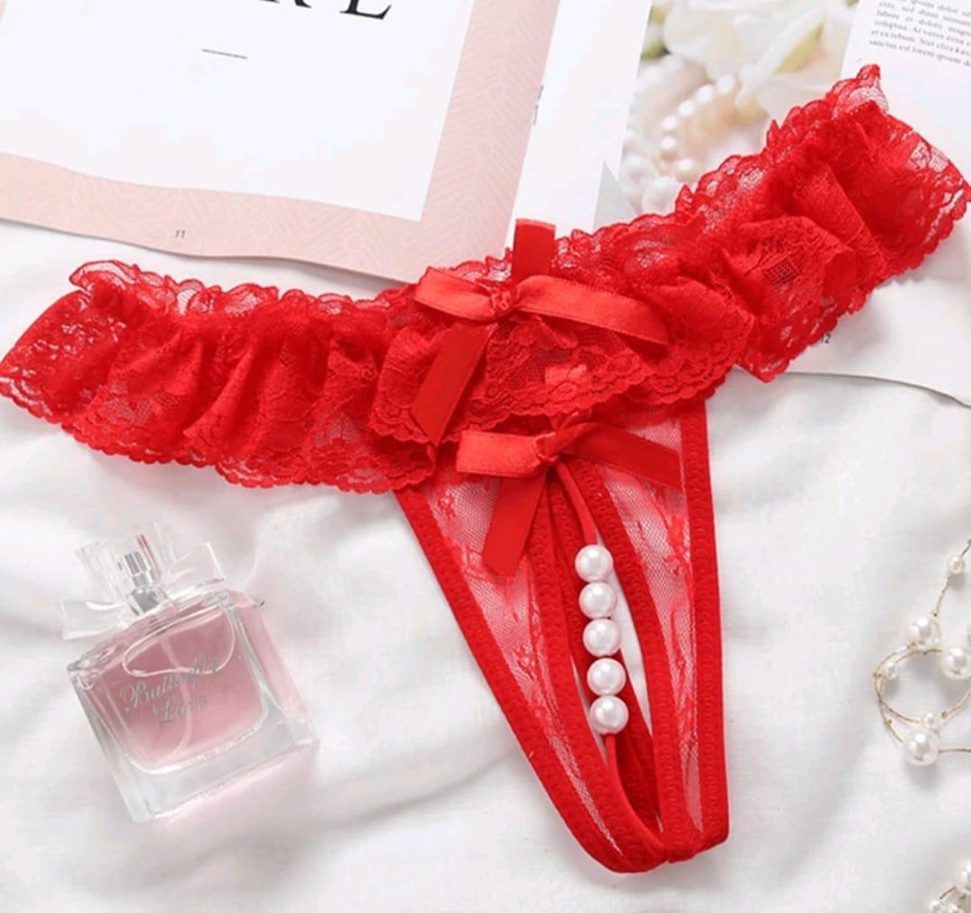 Front pearled thrilliy G string image 2