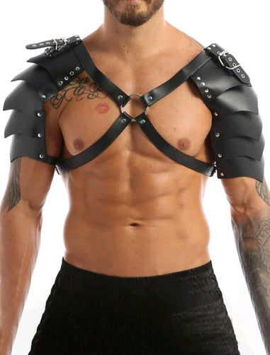 PU leveldouble soldier gladiator armour look | Peacock & Octopussy